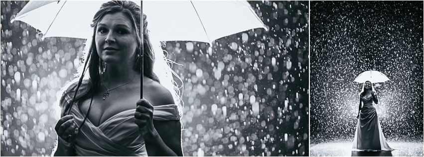 Atlanta Wedding Photographer bride in the rain