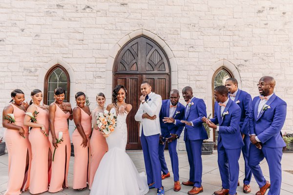 How to Pose with Your Wedding Party On Your Wedding Day - Atlanta, GA