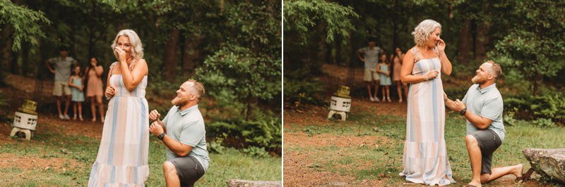 Surprise Proposal at Vines Botanical Gardens Engagement Shoot